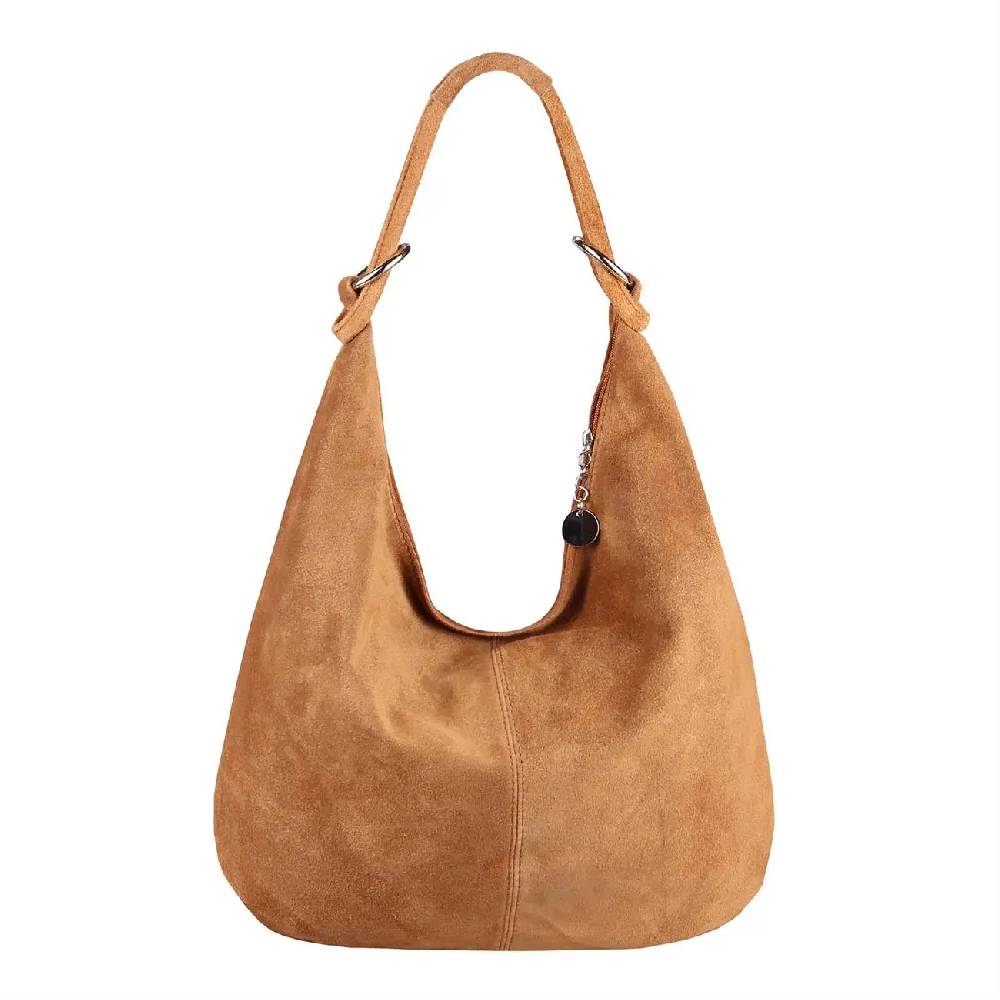 Made in Italy Damen XXL Ledertasche Wildleder Shopper Tasche Schlussverkauf