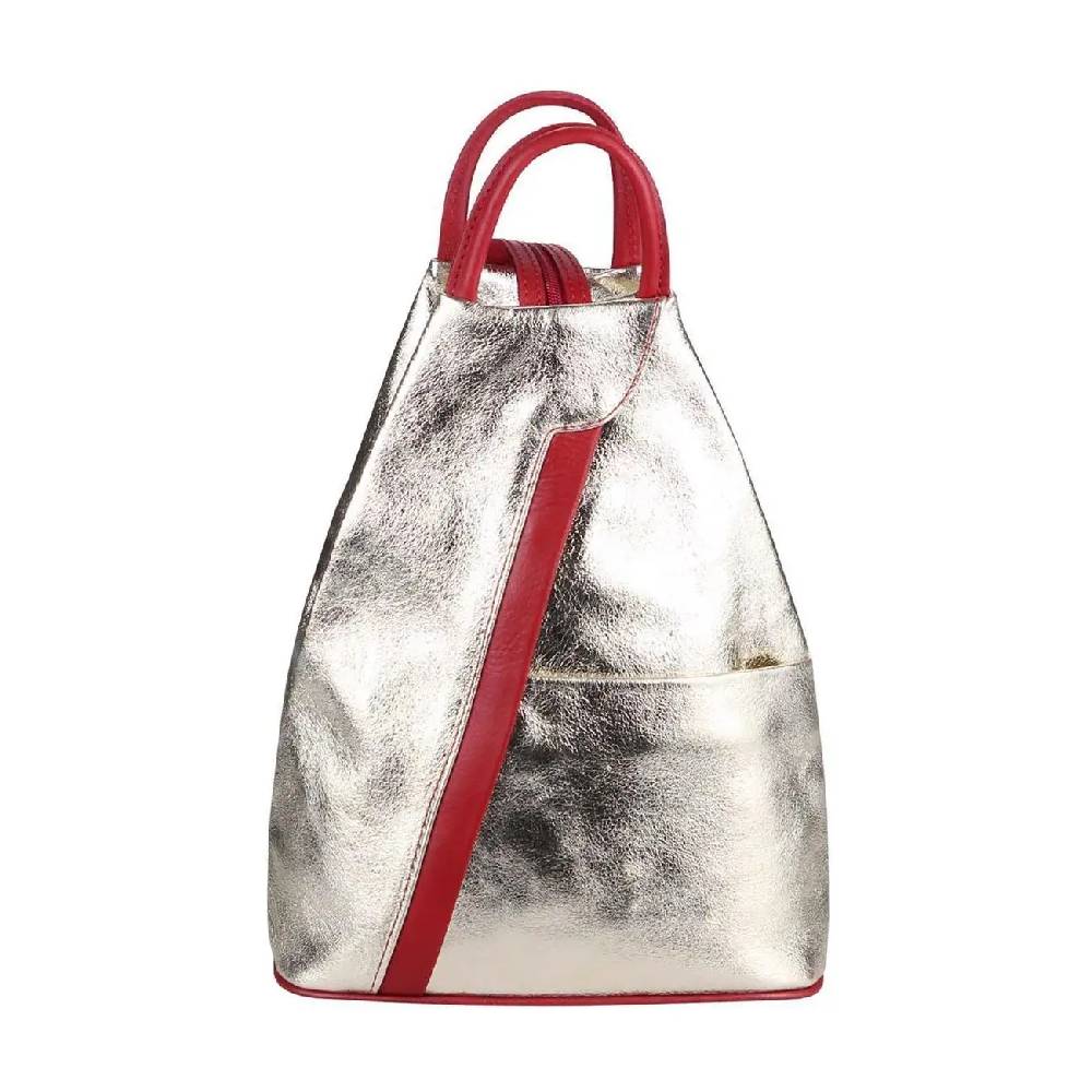 Made in Italy Damen echt Leder Rucksack Backpack Lederrucksack Fabrikverkauf
