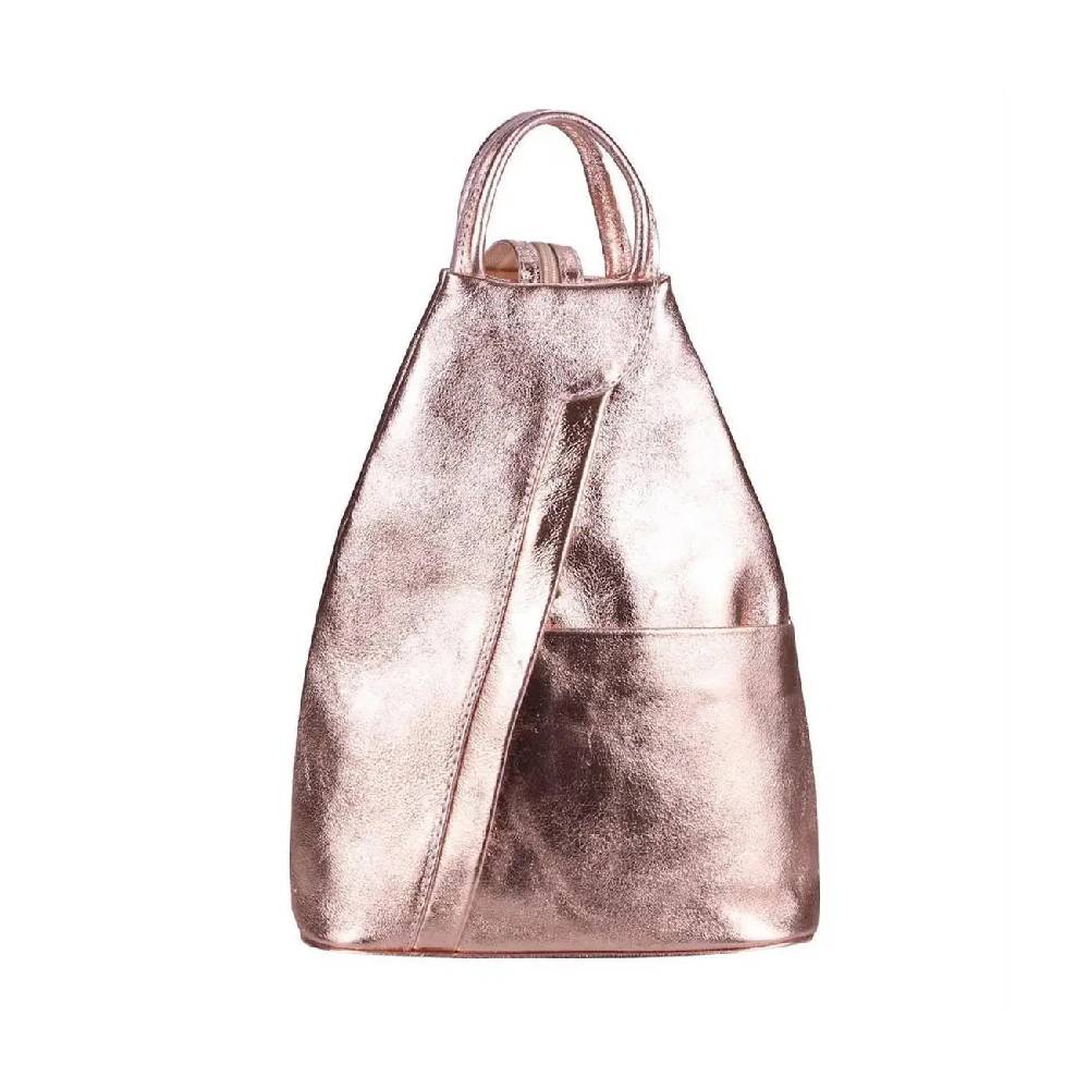 Made in Italy Damen echt Leder Rucksack Backpack Lederrucksack Fabrikverkauf