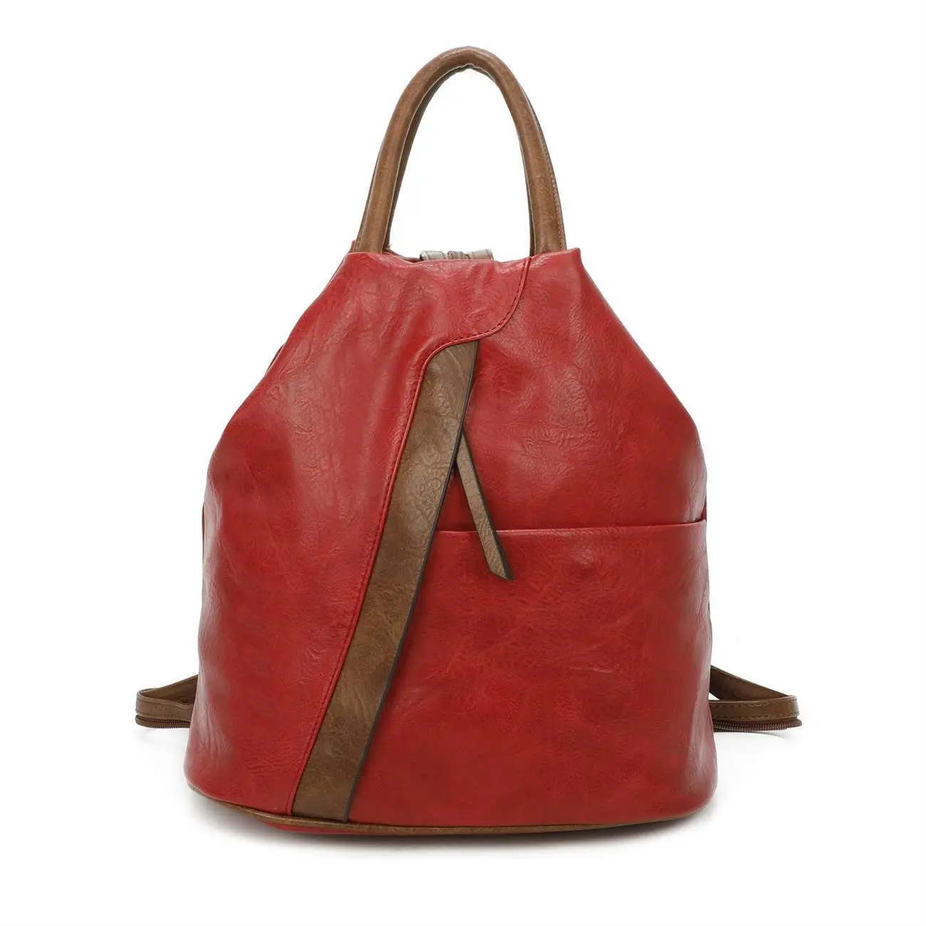 OBC Damen Rucksack Tasche Schultertasche Leder Optik Daypack Backpack Handtasche Tagesrucksack Cityrucksack Kostenloser Versand