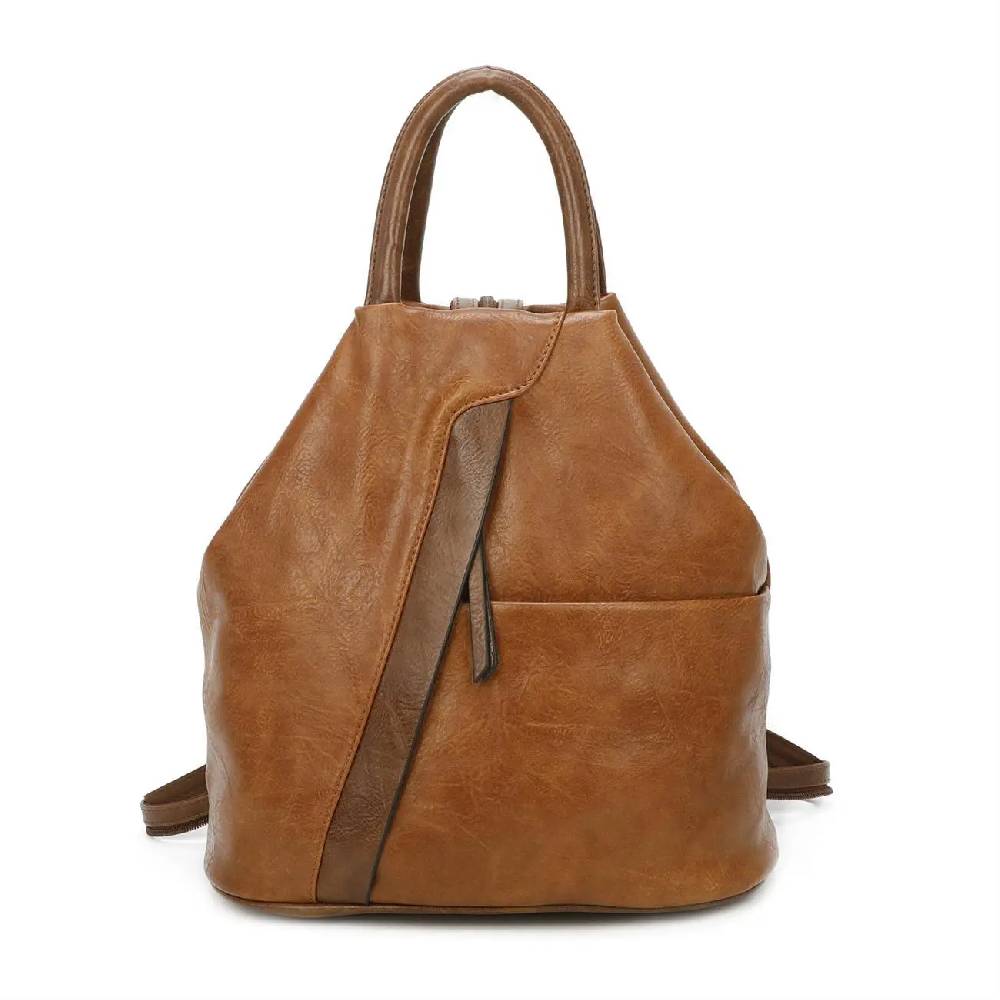 OBC Damen Rucksack Tasche Schultertasche Leder Optik Daypack Backpack Handtasche Tagesrucksack Cityrucksack Kostenloser Versand