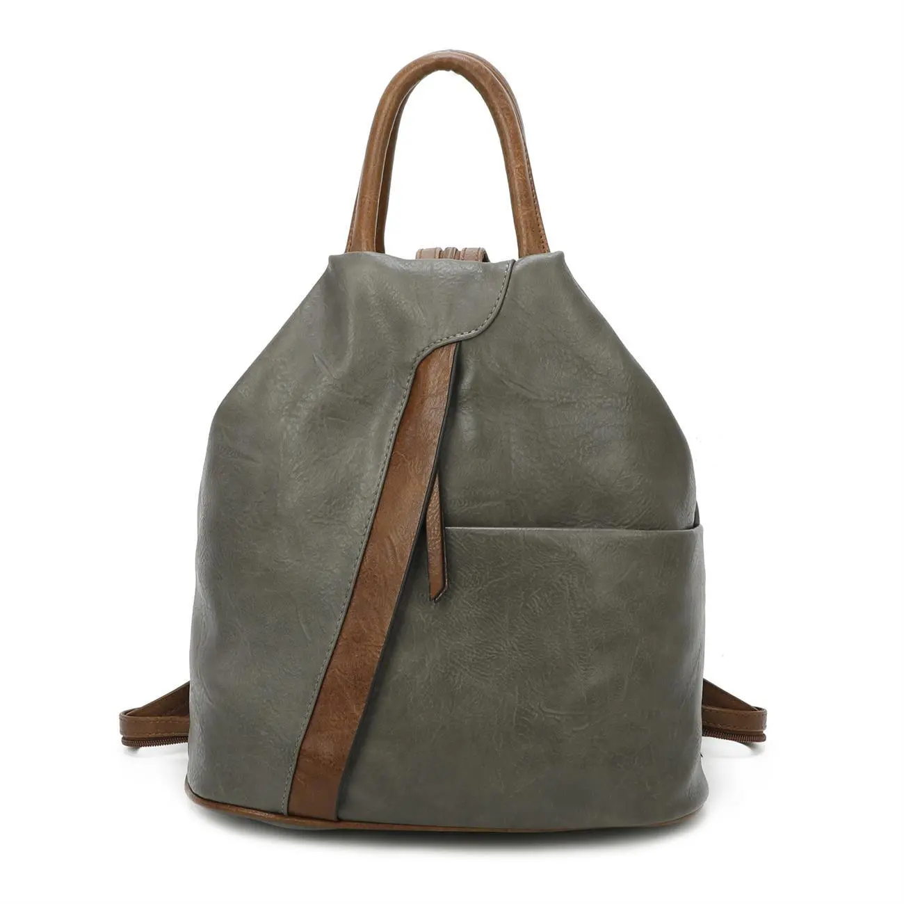 OBC Damen Rucksack Tasche Schultertasche Leder Optik Daypack Backpack Handtasche Tagesrucksack Cityrucksack Kostenloser Versand