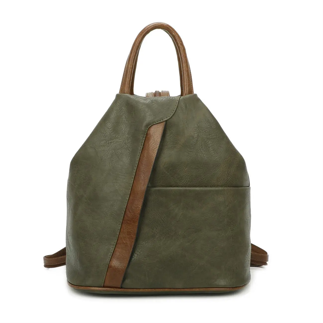 OBC Damen Rucksack Tasche Schultertasche Leder Optik Daypack Backpack Handtasche Tagesrucksack Cityrucksack Kostenloser Versand