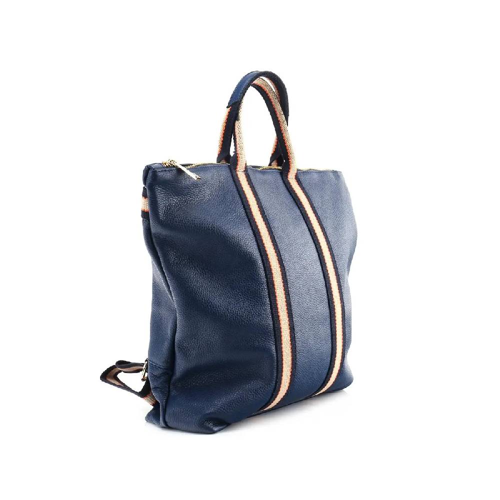 OBC Made in Italy XXL Damen Leder Rucksack Tasche Shopper Handtasche Schultertasche Cityrucksack Daypack Ledertasche Freizeitrucksack Fabrik Onlineshop