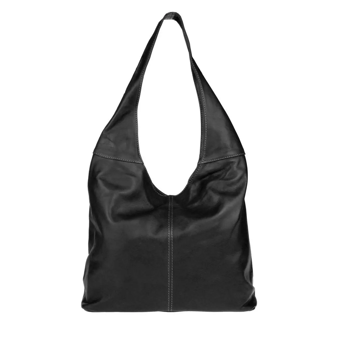OBC Made in Italy Damen Leder Tasche Shopper Schultertasche Umhängetasche Handtasche Beuteltasche Hobo Bag Ledertasche Nappaleder Rabatt