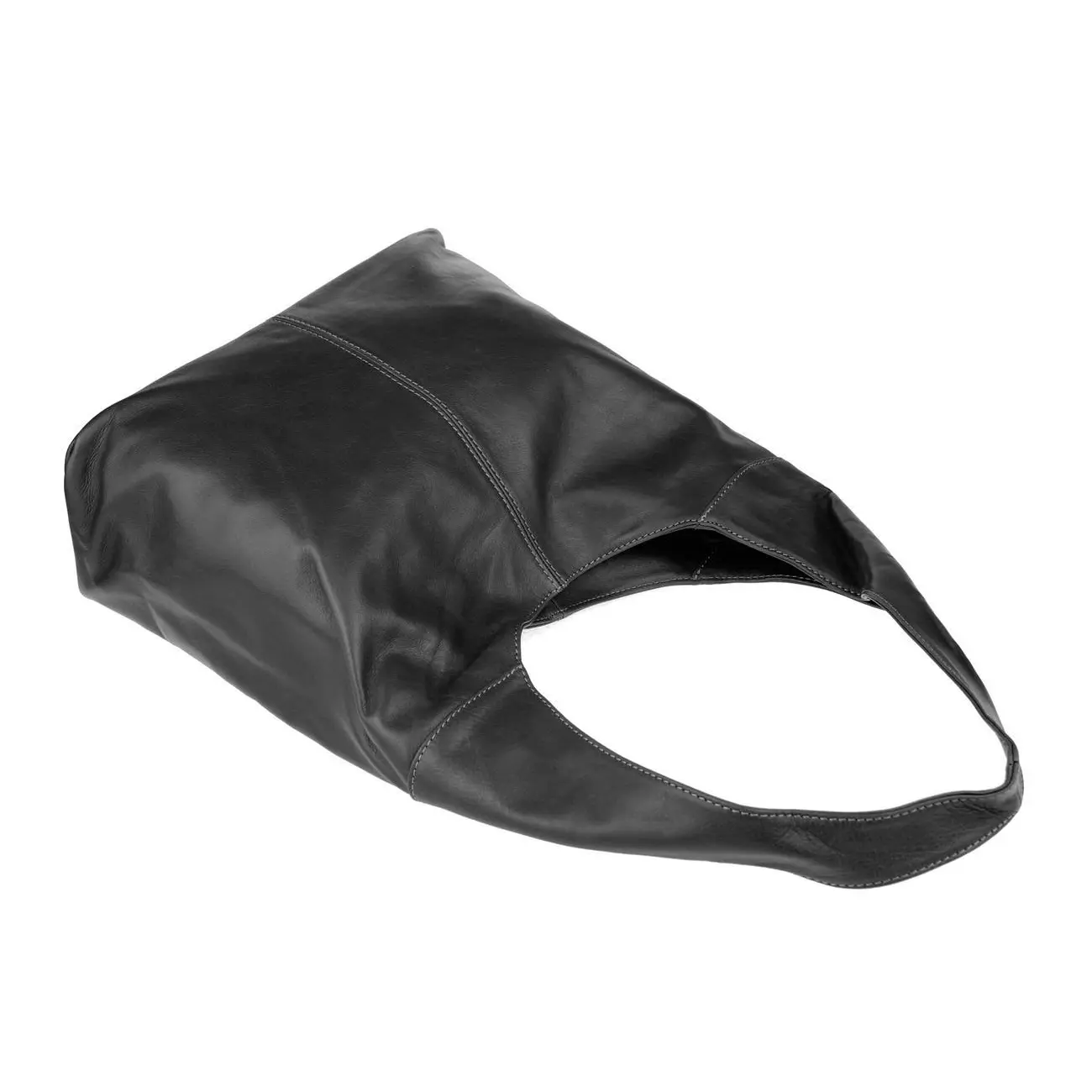 OBC Made in Italy Damen Leder Tasche Shopper Schultertasche Umhängetasche Handtasche Beuteltasche Hobo Bag Ledertasche Nappaleder Rabatt