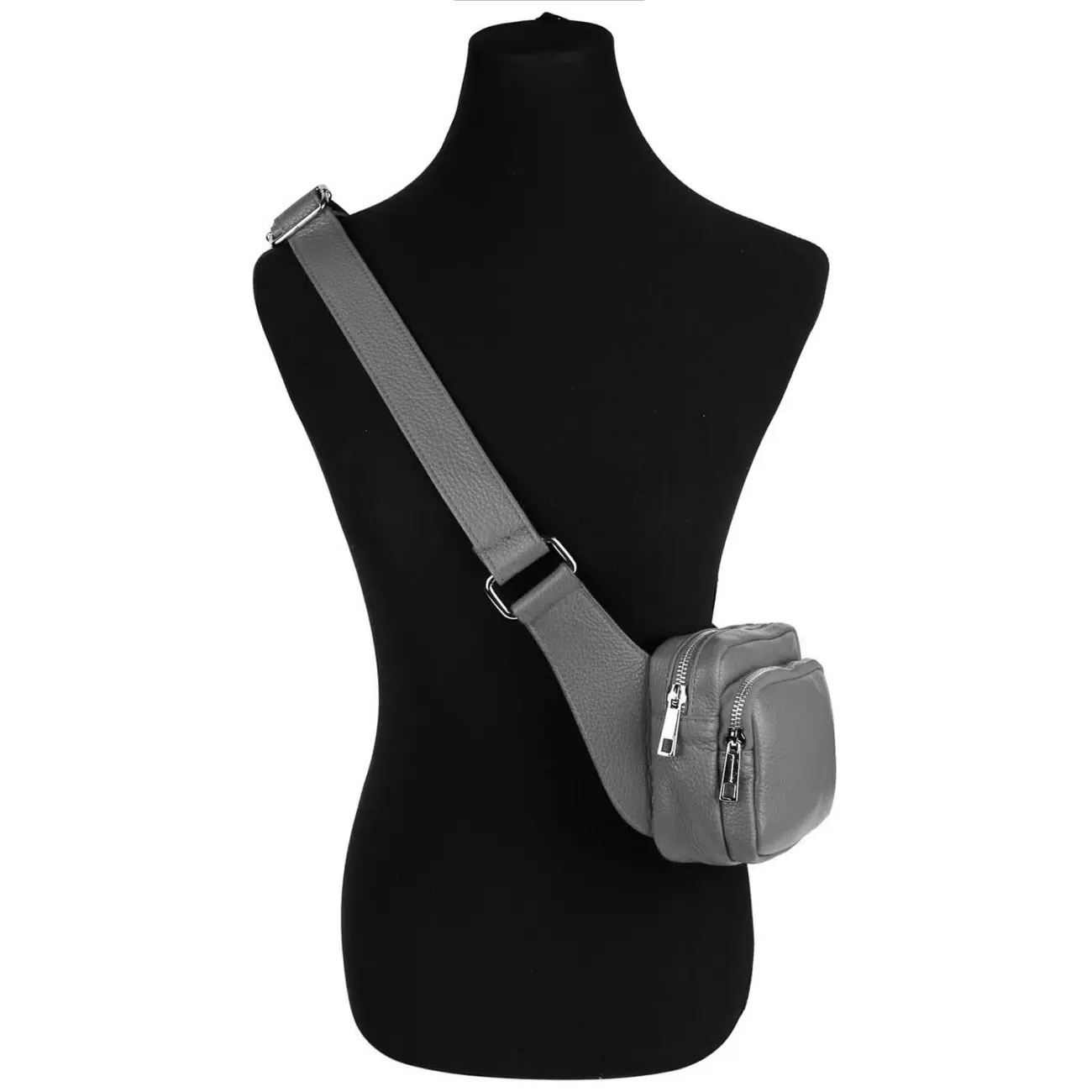 OBC Made in Italy Damen Leder Tasche Crossbody Metallic Hüfttasche Bauchtasche Umhängetasche Bodybag Schultertasche Handytasche Gürteltasche Günstig kaufen