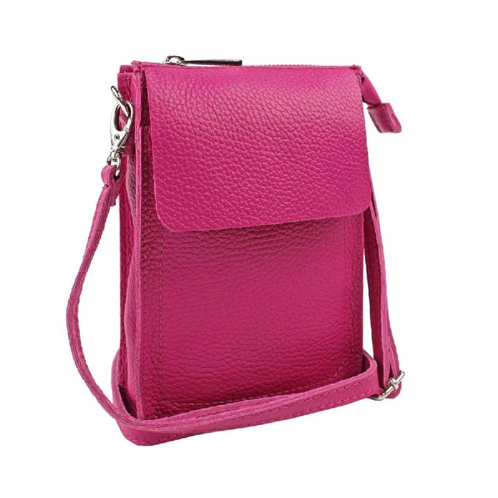 OBC Made in Italy Damen Leder Smartphone Tasche Schultertasche Handytasche Minibag Umhängetasche Geldtasche Ledertasche Crossbody Abendtasche Versandkostenfrei
