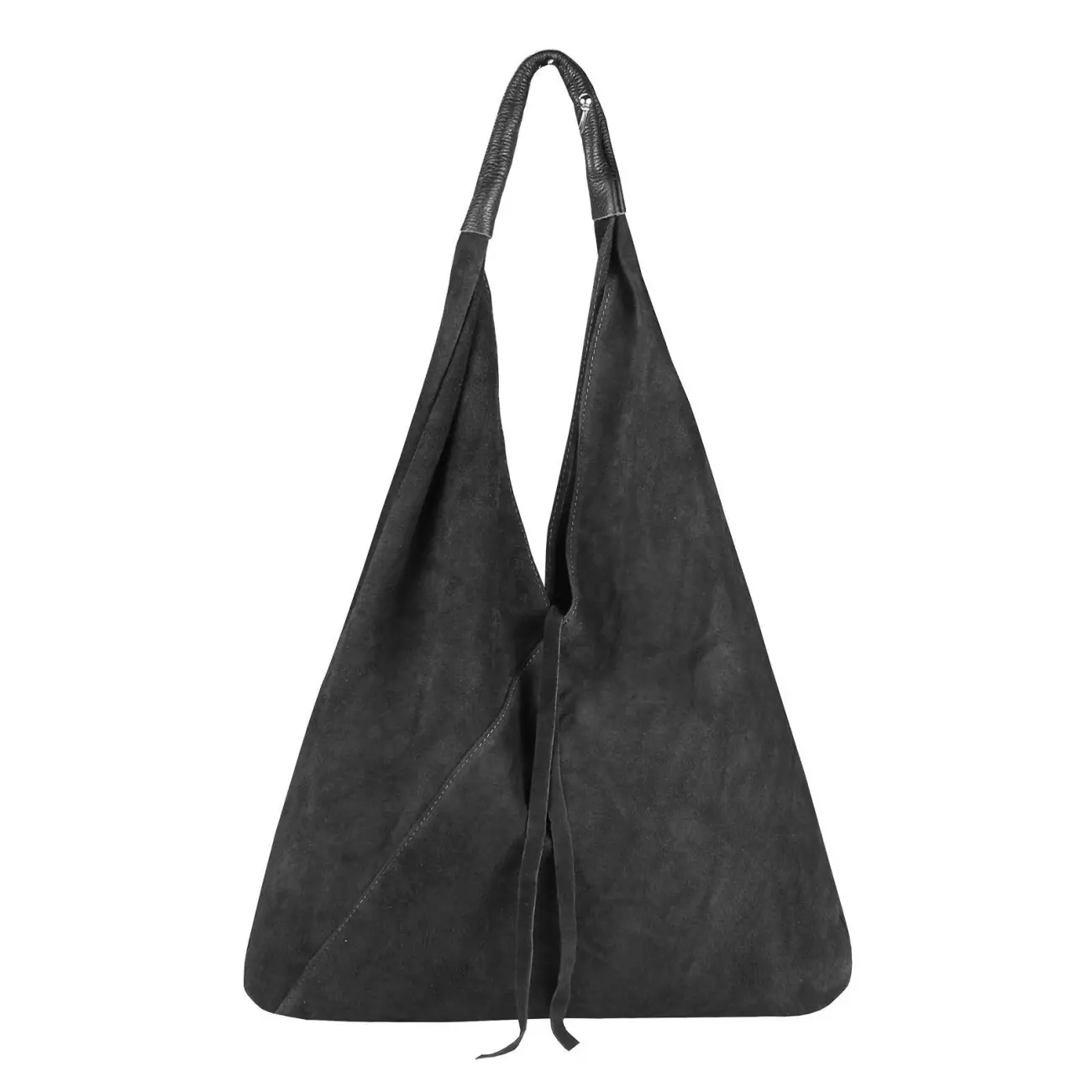OBC Made in Italy Damen XXL Leder Tasche Handtasche Wildleder Shopper Schultertasche Exklusivangebot
