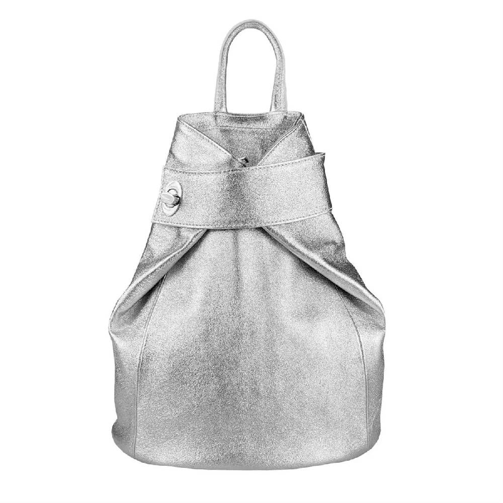 OBC Made in Italy Damen echt Leder Rucksack Daypack Lederrucksack Tasche Schultertasche Ledertasche Handgepäck Nappaleder Reiserucksack Shopper Saisonschlussverkauf