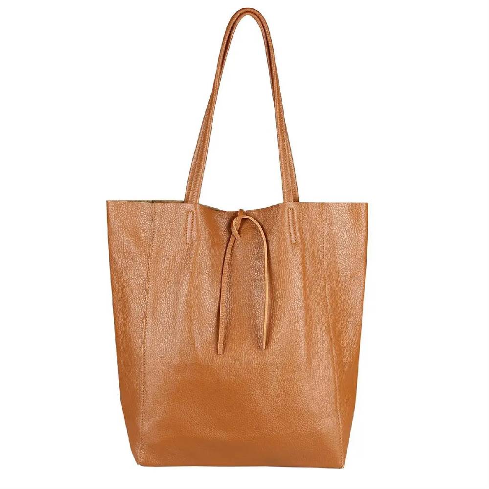 OBC Made in Italy DAMEN LEDER TASCHE DIN-A4 Shopper Schultertasche Henkeltasche Tote Bag Black Friday