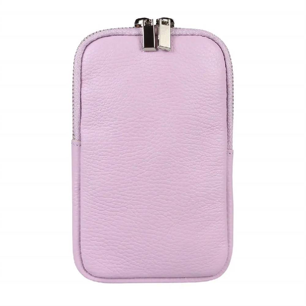 OBC Made in Italy Damen Leder Smartphone Tasche Umhängetasche Schultertasche Handytasche Minibag Geldtasche Ledertasche Crossbody Abendtasche Weihnachtsangebot