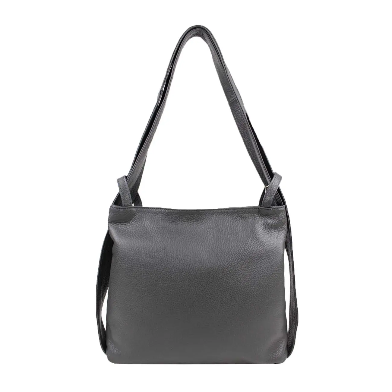 MADE IN ITALY OBC Damen Tasche Rucksack 2in1 Umhängetasche Schultertasche Daypack Rucksacktasche Handtasche Ledertasche klein Osterangebot