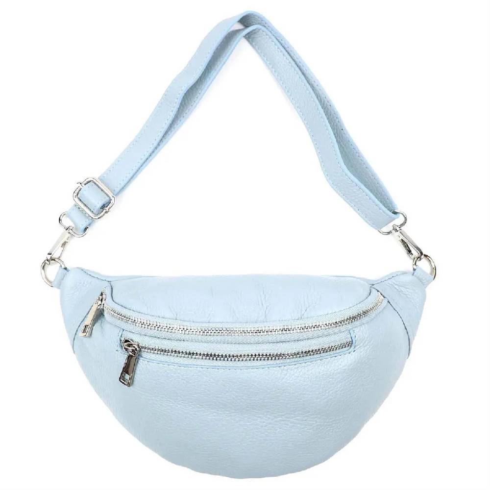 OBC MADE IN ITALY DAMEN LEDER TASCHE Gürteltasche Crossbody Hüfttasche Bauchtasche Umhängetasche Schultertasche Brusttasche CrossOver Ledertasche Bodybag Valentinstagsangebot