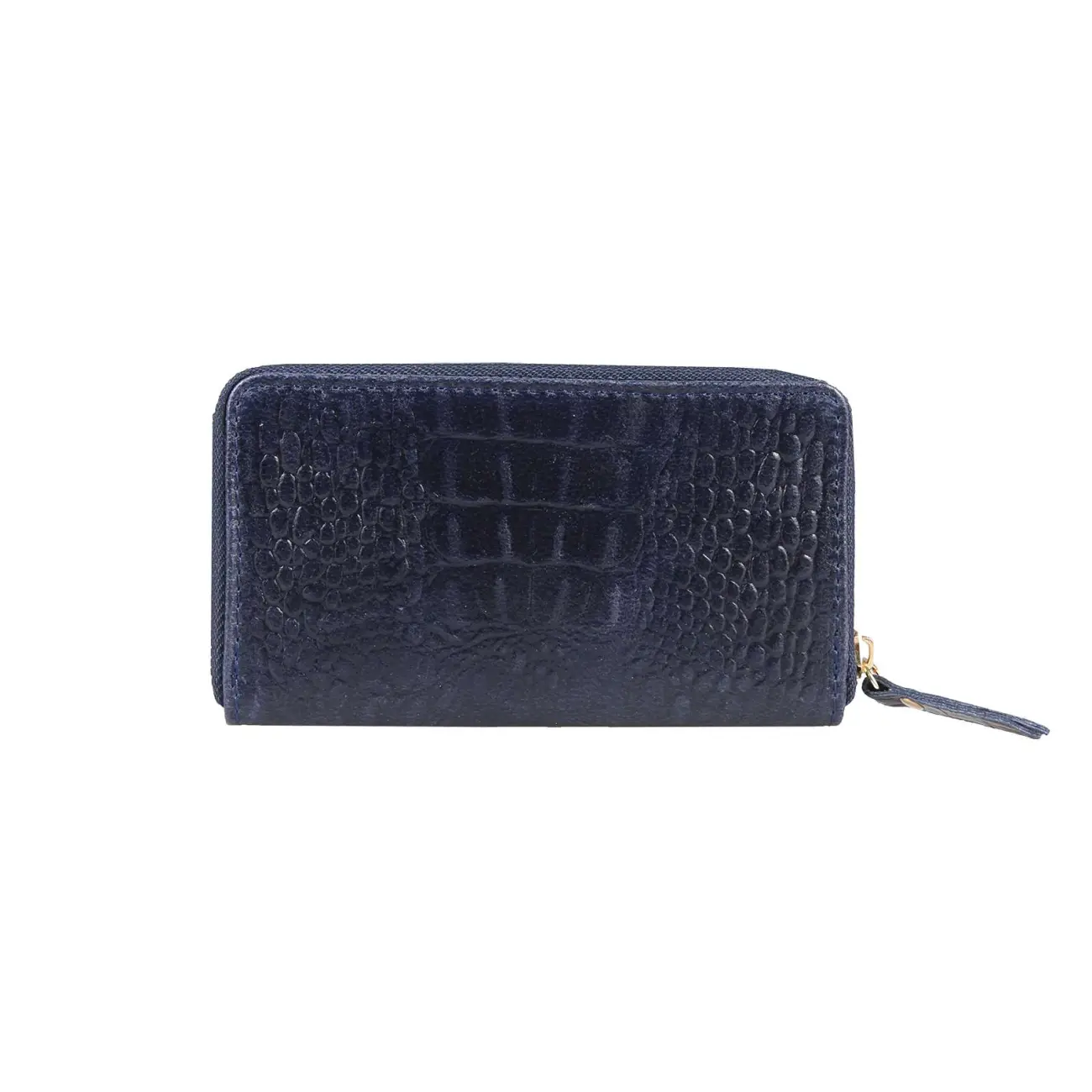 Made in Italy Damen Leder Geldbörse Kroko Wallet Portemonnaie Portafoglio Brieftasche Börse Geldbeutel Ledertasche Kreditkartenetui Neueste Mode