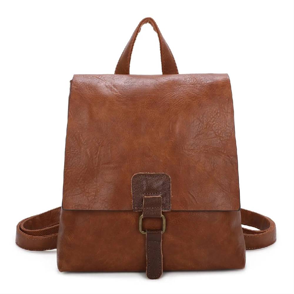 OBC Damen Rucksack Tasche Crossbody Handtasche Messenger Schultertasche Umhängetasche Shopper Vintage Kuriertasche Überschlagtasche Leder Optik Online Outlet