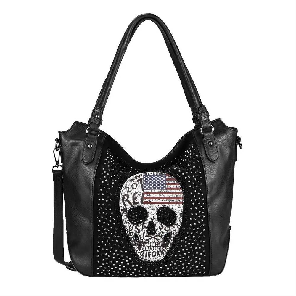 OBC Damen Totenkopf Skull Tasche Schultertasche Rucksack Umhängetasche Handtasche Blitzangebot