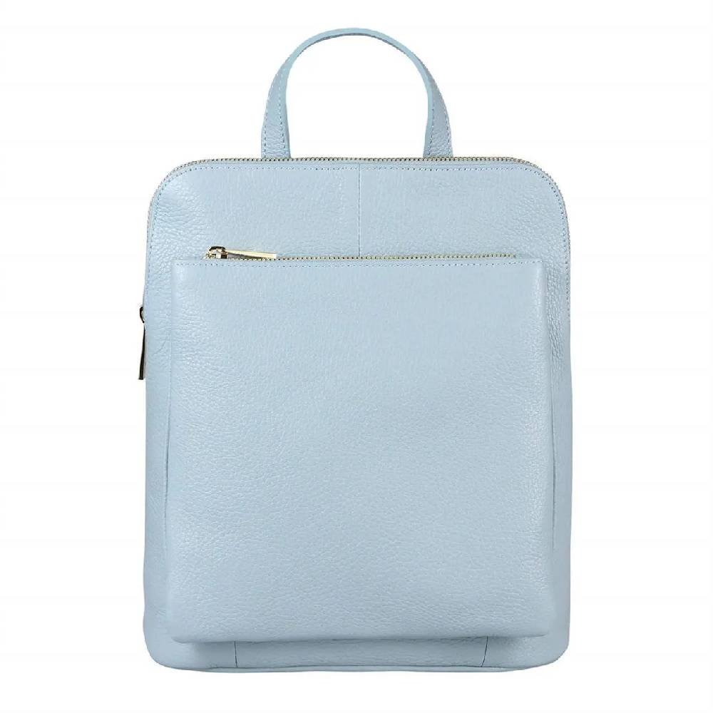 OBC Made in Italy Damen echt Leder Rucksack Daypack Lederrucksack Tasche Schultertasche Ledertasche Handgepäck Nappaleder Tiefpreis
