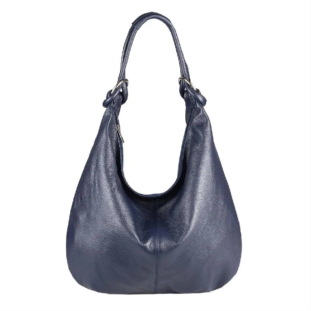 ITALY DAMEN Echt LEDER HAND-TASCHE Schultertasche Shopper Umhängetasche Beuteltasche Metallic Bag Super Sparpreis