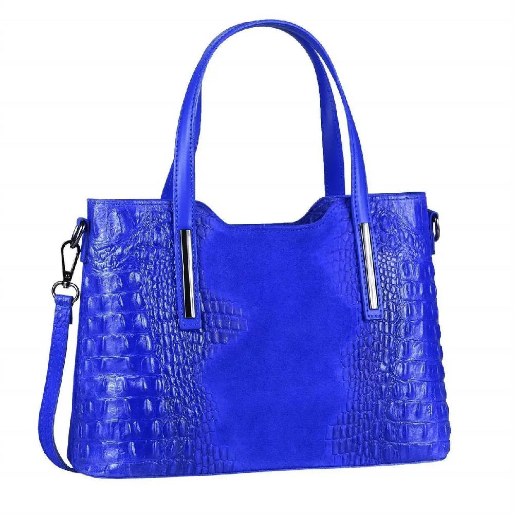 OBC MADE IN ITALY DAMEN Echt LEDER TASCHE KROKO-Prägung Business Shopper Wildleder Schultertasche Handtasche Ledertasche Umhängetasche Bis zu 65% Rabatt