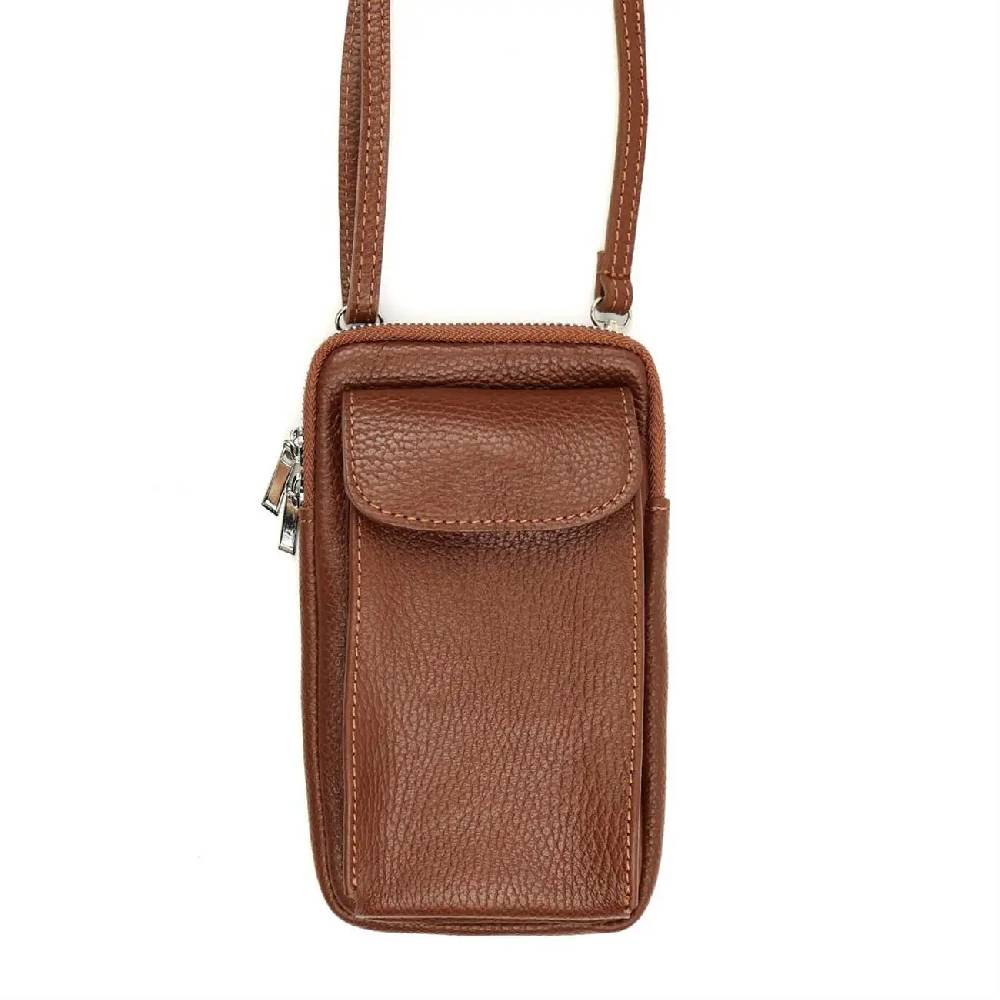 OBC Made in Italy Damen Leder Tasche Handytasche Umhängetasche Geldbörse Schultertasche Brieftasche Smartphone Geldtasche Ledertasche Crossbody Abendtasche Handy bis 6,5 Zoll Sonderangebot der Fabrik