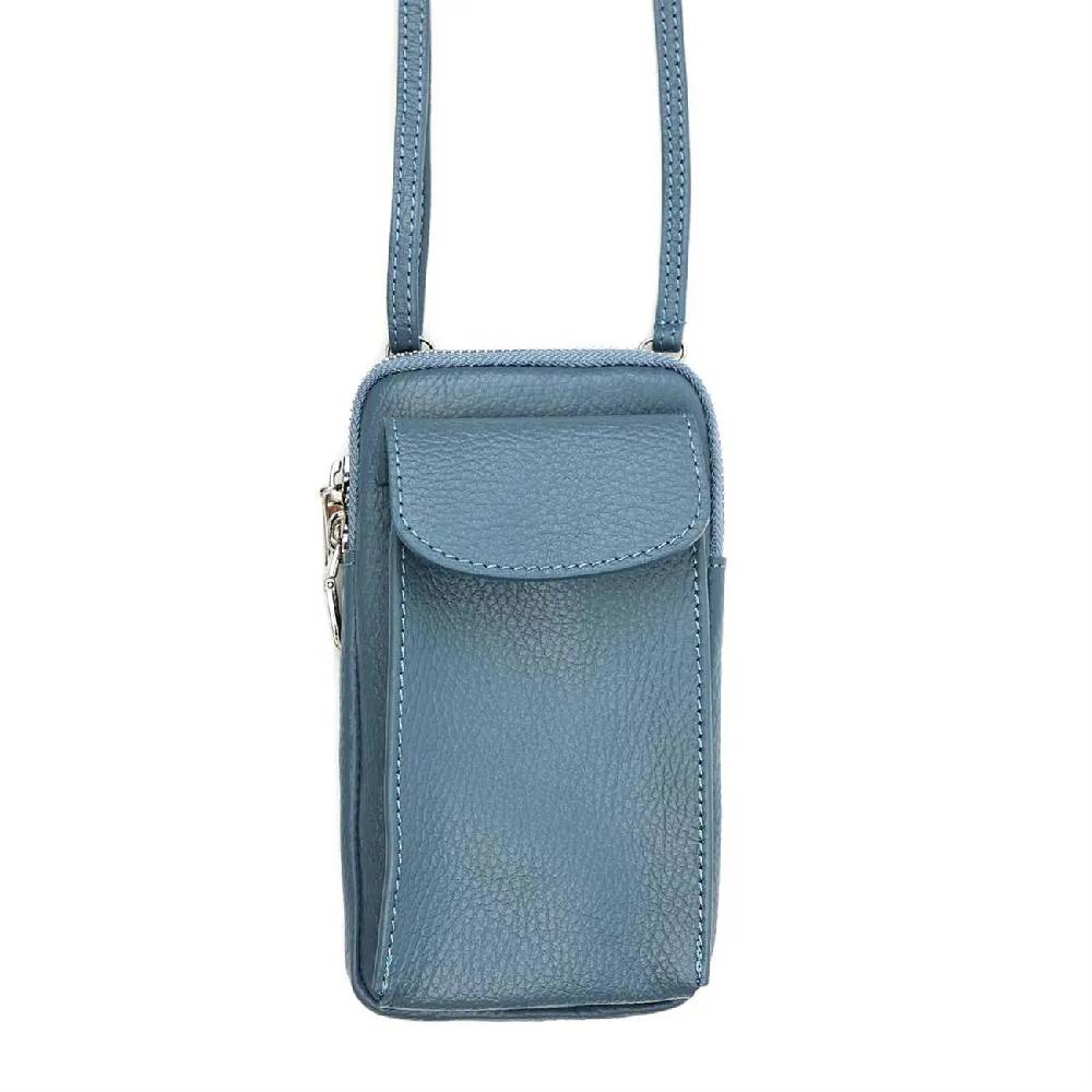 OBC Made in Italy Damen Leder Tasche Handytasche Umhängetasche Geldbörse Schultertasche Brieftasche Smartphone Geldtasche Ledertasche Crossbody Abendtasche Handy bis 6,5 Zoll Sonderangebot der Fabrik