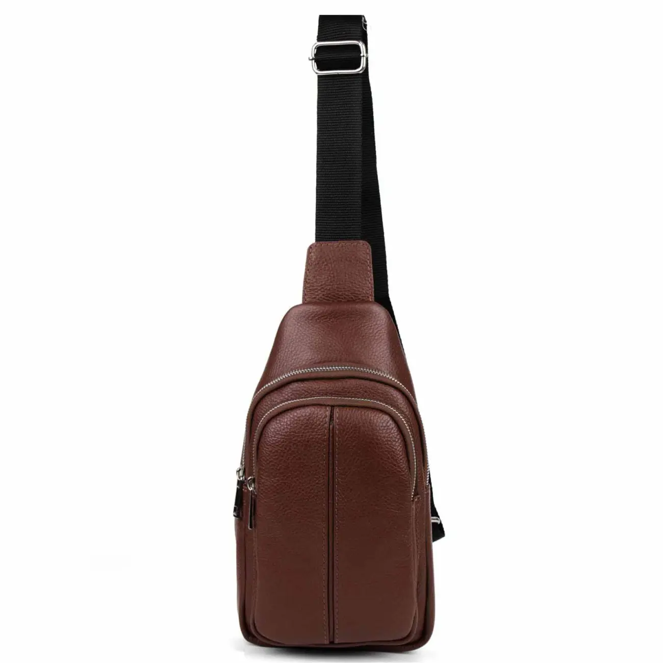 OBC MADE IN ITALY LEDER TASCHE Crossbody Bodybag Sling Rucksack Crossover Schultertasche Brusttasche Umhängetasche Bag damen herren unisex Vierteljährliche Förderung