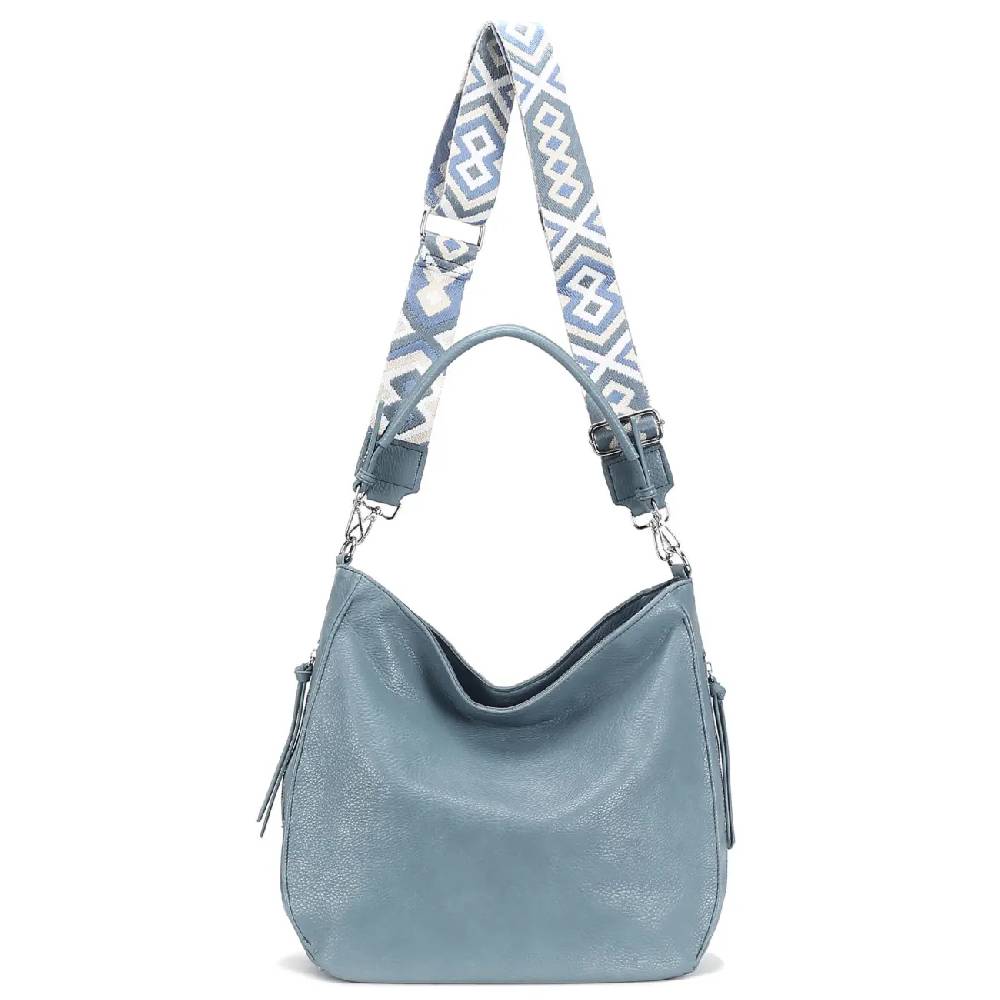 OBC Damen Tasche XXL Shopper Hobo Bag Schultertasche Crossbody Umhängetasche Beuteltasche Handtasche Crossover Leder Optik Riesige Rabatte