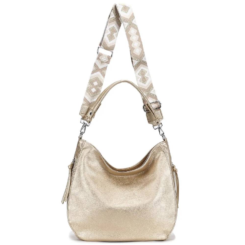 OBC Damen Tasche XXL Shopper Hobo Bag Schultertasche Crossbody Umhängetasche Beuteltasche Handtasche Crossover Leder Optik Riesige Rabatte