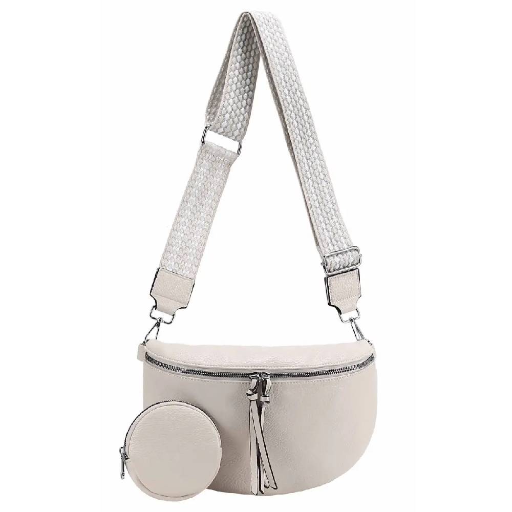OBC Damen Tasche Crossbody Gürteltasche Brusttasche Umhängetasche Hüfttasche Crossover Bauchtasche Bodybag Schultertasche Handytasche Kunstleder Fabrikladen