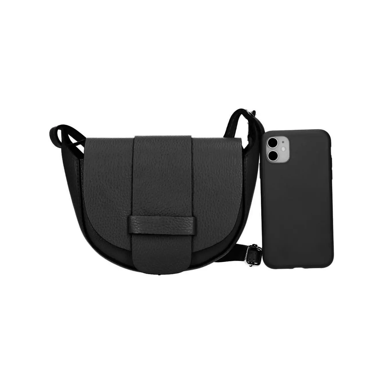 OBC MADE in ITALY DAMEN echt LEDER TASCHE Umhängetasche Ledertasche Schultertasche Black Friday Preise