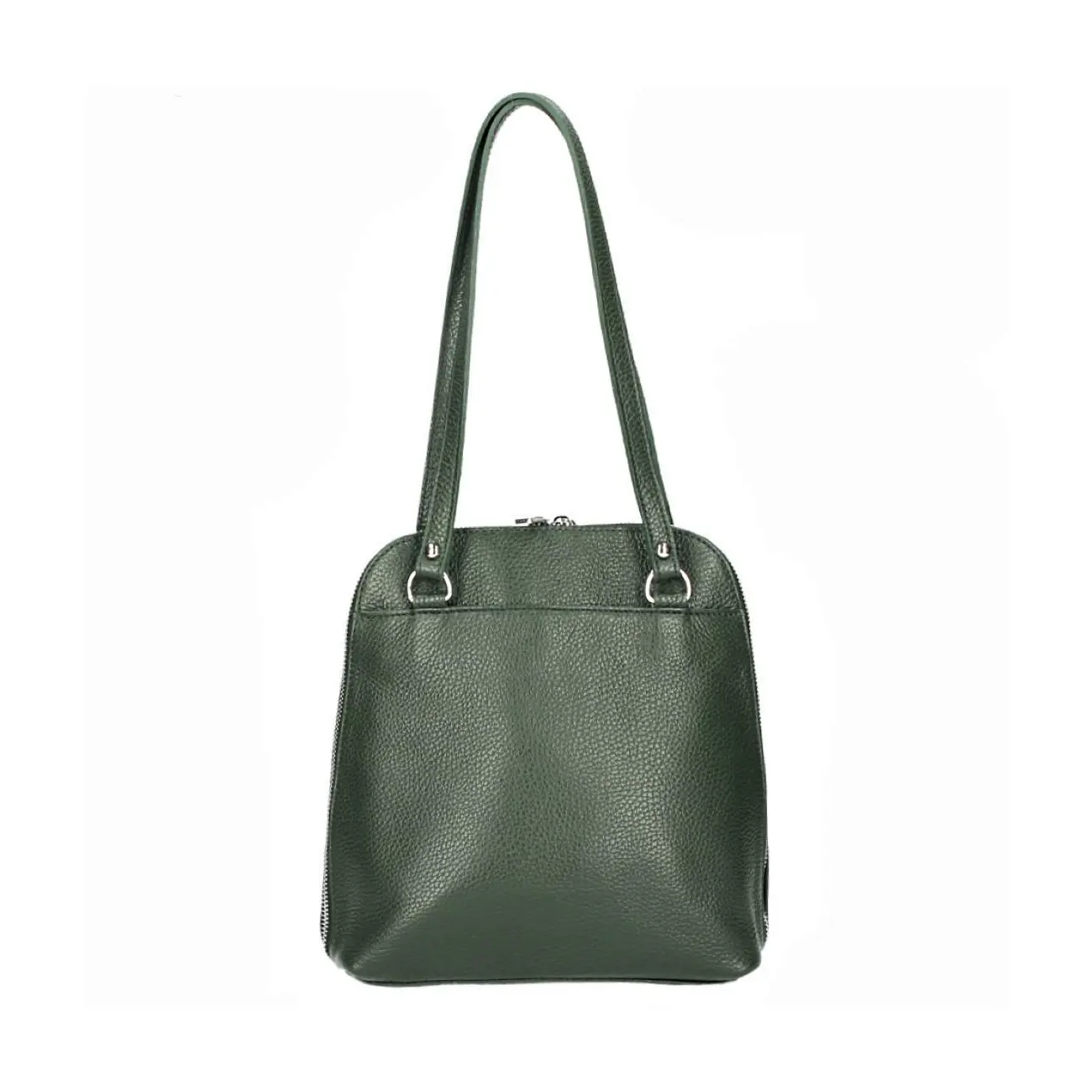 MADE IN ITALY OBC Damen Leder Tasche Rucksack 2in1 Umhängetasche Schultertasche Daypack Rucksacktasche Handtasche Ledertasche 50% Rabatt für begrenzte Zeit