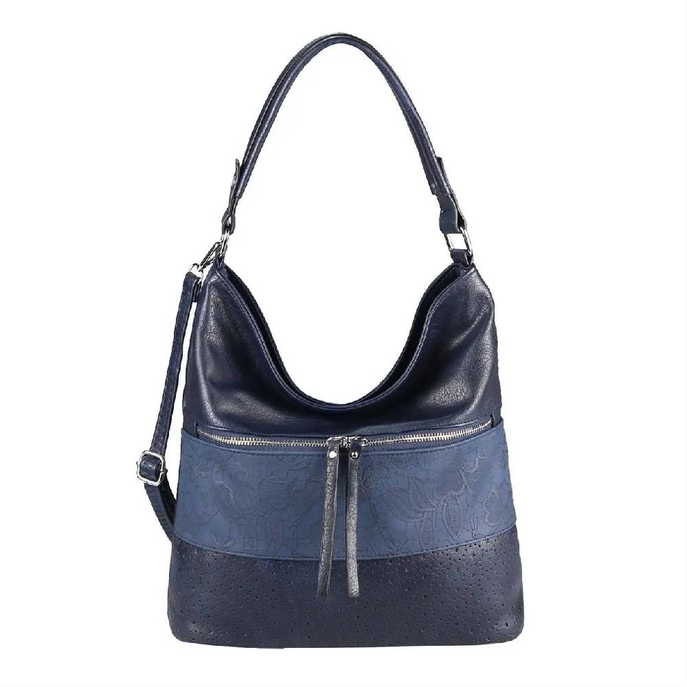 OBC Damen Tasche Blumen Shopper Tote Bag Handtasche Umhängetasche Schultertasche Beuteltasche Leder Optik Hobo Crossbody Outlet