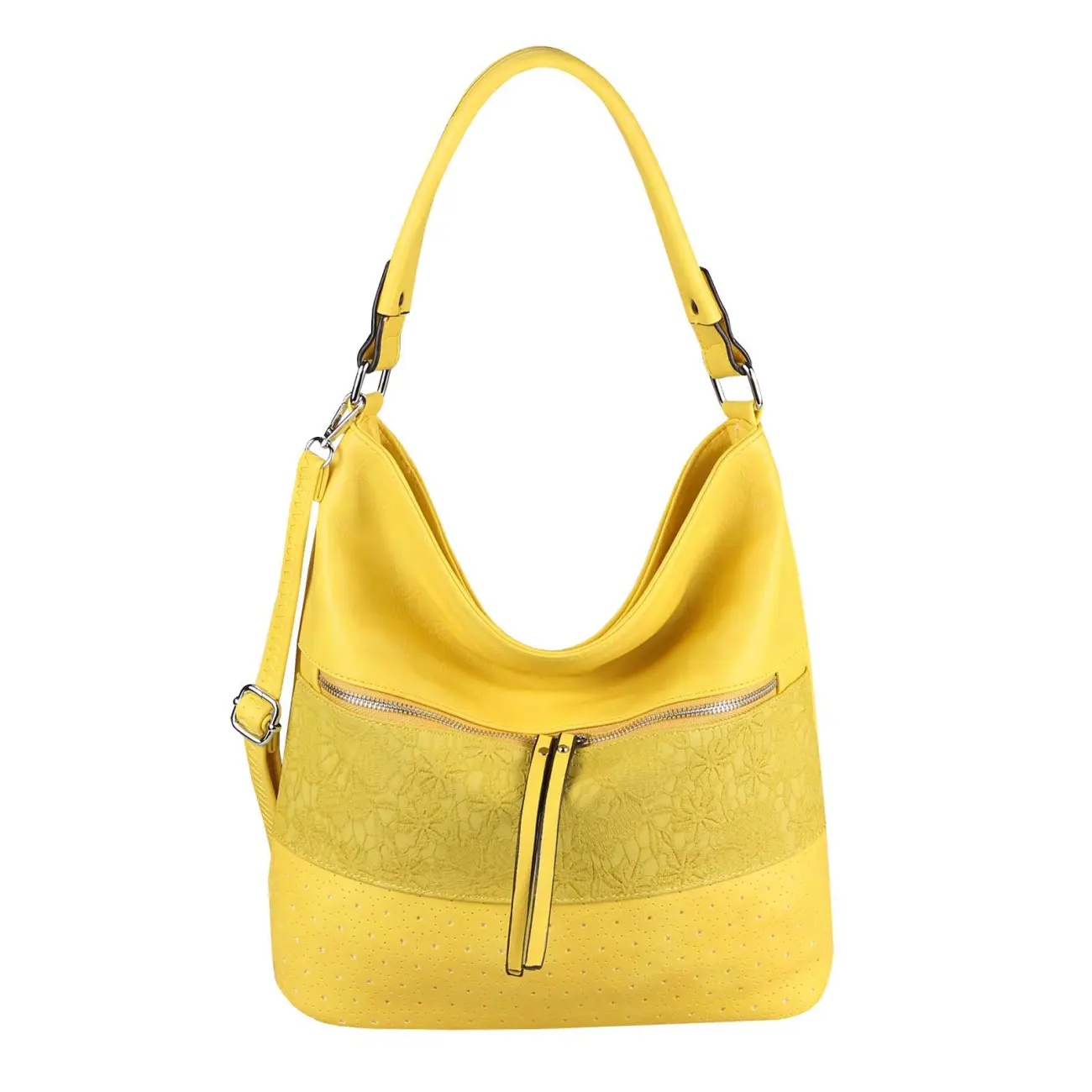 OBC Damen Tasche Blumen Shopper Tote Bag Handtasche Umhängetasche Schultertasche Beuteltasche Leder Optik Hobo Crossbody Outlet