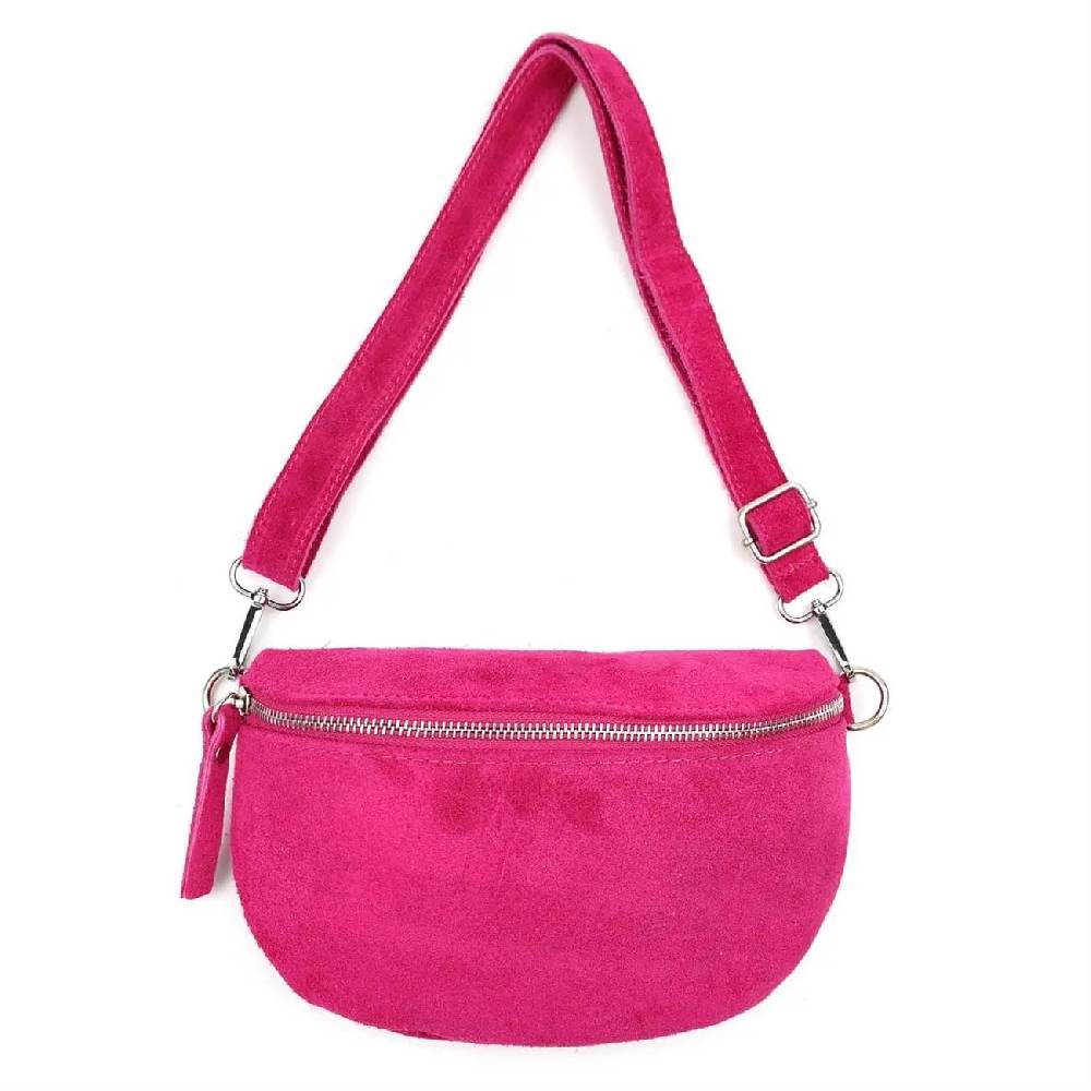 Made in Italy DAMEN LEDER TASCHE Gürteltasche Crossbody Hüfttasche Bauchtasche Umhängetasche Wildleder Brusttasche CrossOver Bodybag Schultertasche Handytasche Geldtasche Schminktasche Kosmetiktasche Angebote