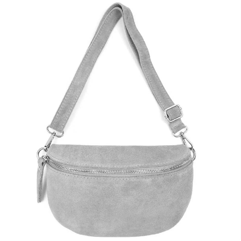 Made in Italy DAMEN LEDER TASCHE Gürteltasche Crossbody Hüfttasche Bauchtasche Umhängetasche Wildleder Brusttasche CrossOver Bodybag Schultertasche Handytasche Geldtasche Schminktasche Kosmetiktasche Angebote