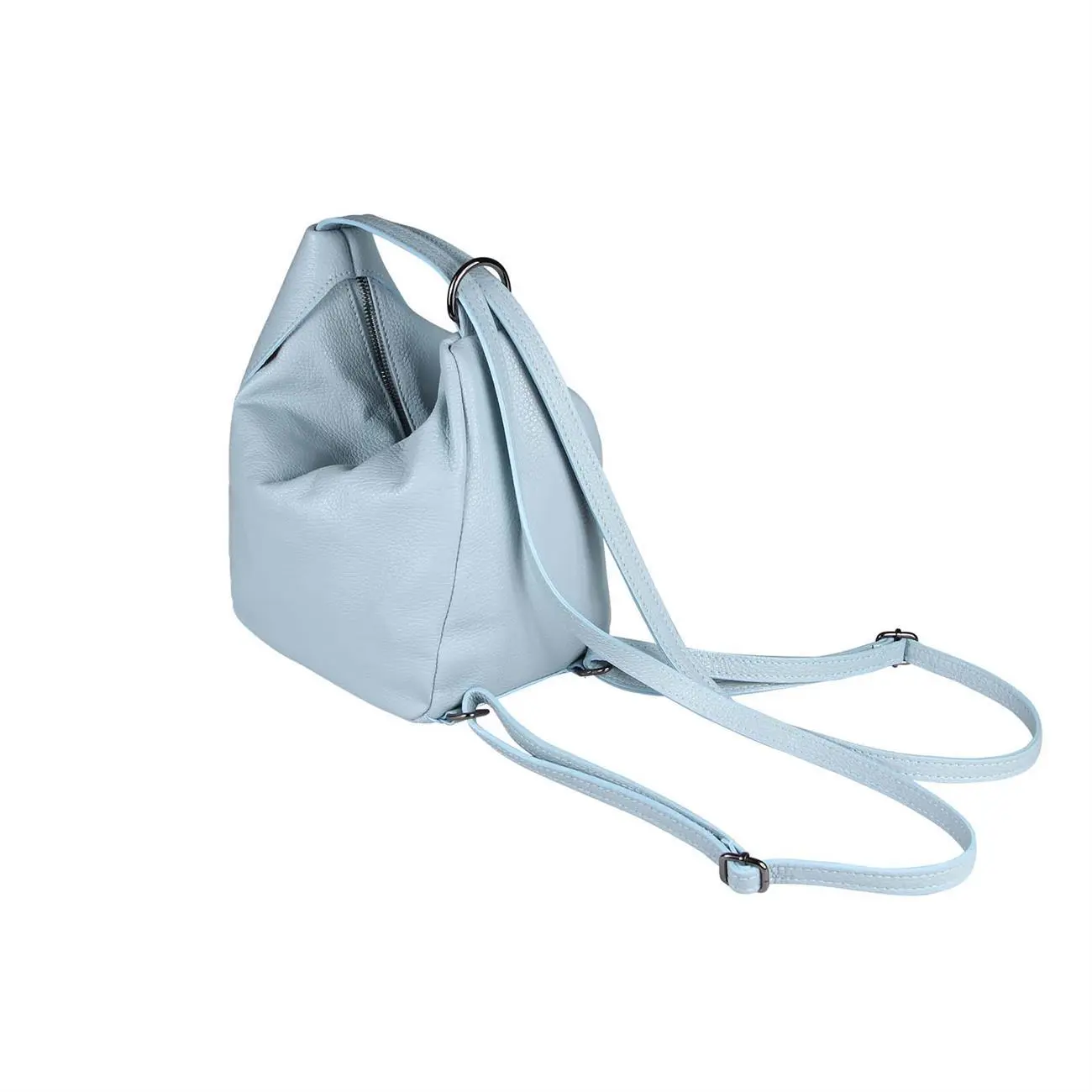 OBC MADE IN ITALY 2in1 DAMEN Echt LEDER TASCHE RUCKSACK Schultertasche Umhängetasche Crossbody Handtasche Henkeltasche Shopper Daypack Backpack Kostenloser Versand