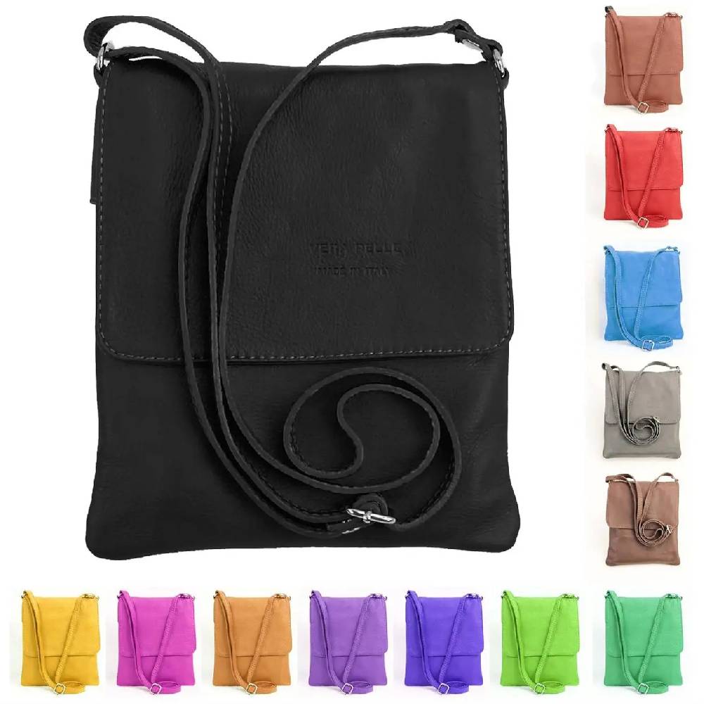 ital kleine Damen Leder Tasche Schultertasche CrossOver Umhängetasche Limitierter Zeitrabatt