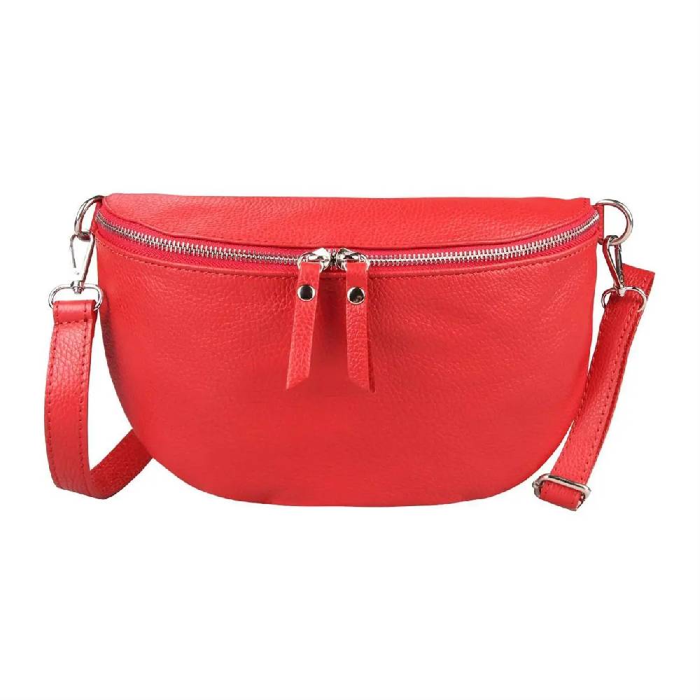 OBC Made in Italy Damen Leder Tasche Medium Handytasche Gürteltasche Crossbody Hüfttasche Bauchtasche Umhängetasche Cross-Over Bodybag Schultertasche Kosmetiktasche Günstig kaufen