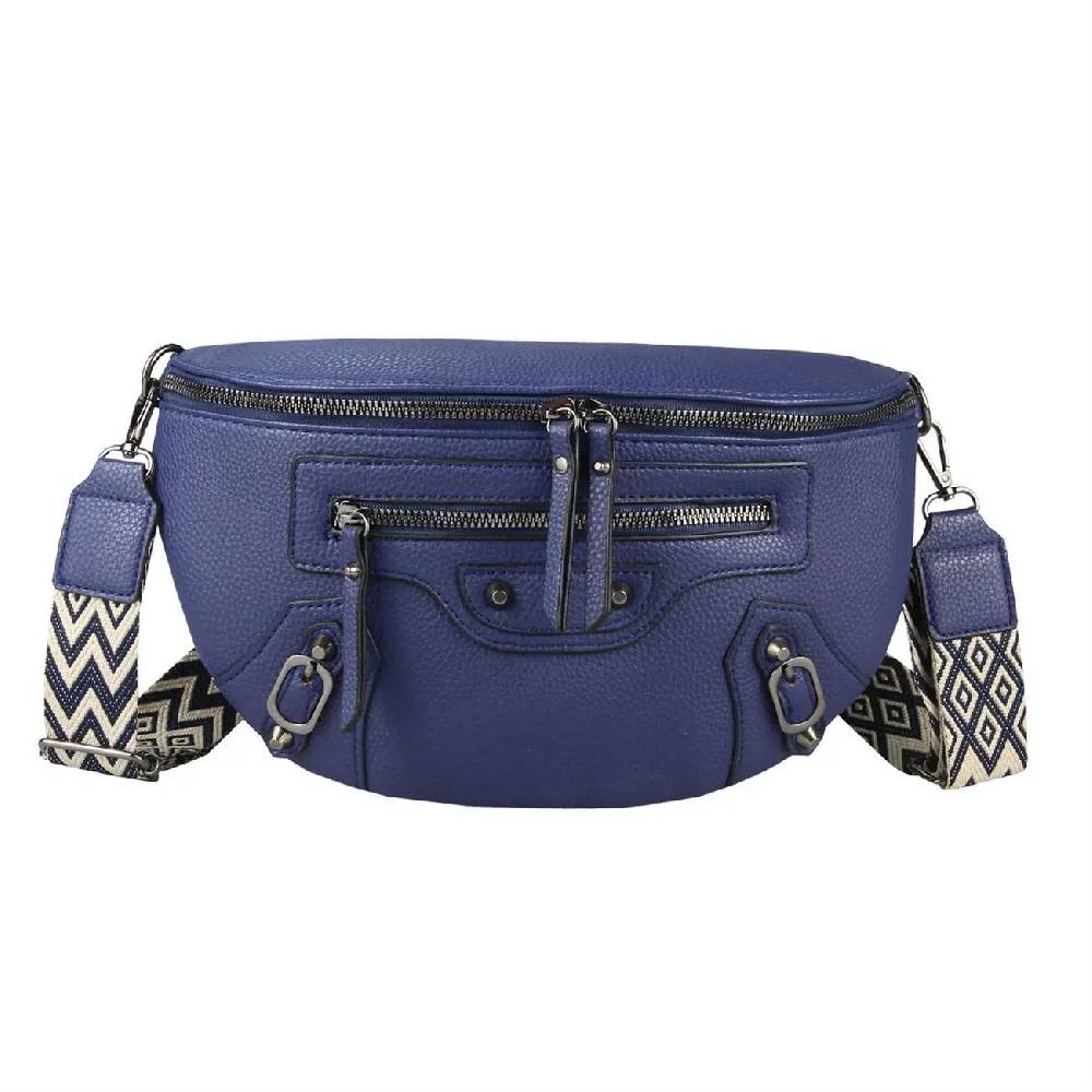 Damen Tasche Gürteltasche Umhängetasche Bodybag Brusttasche Muster Gürtel Bauchtasche Crossbody Hüfttasche Crossover Schultertasche Handytasche Leder Optik Online Shopping