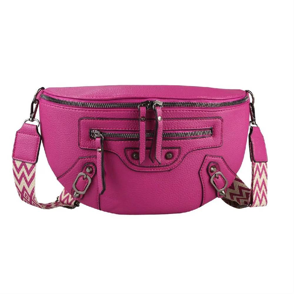 Damen Tasche Gürteltasche Umhängetasche Bodybag Brusttasche Muster Gürtel Bauchtasche Crossbody Hüfttasche Crossover Schultertasche Handytasche Leder Optik Online Shopping