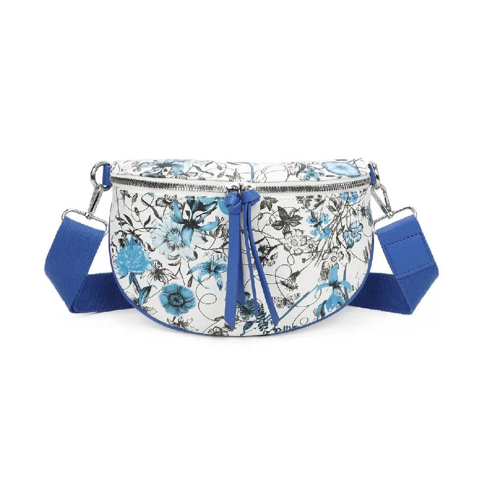 OBC Damen Blumen Tasche Schultertasche Gürteltasche Crossbody Hüfttasche Bauchtasche Umhängetasche Cross-Over Bodybag Handytasche Reisetasche Kosmetiktasche Kunst-Leder Preisnachlass