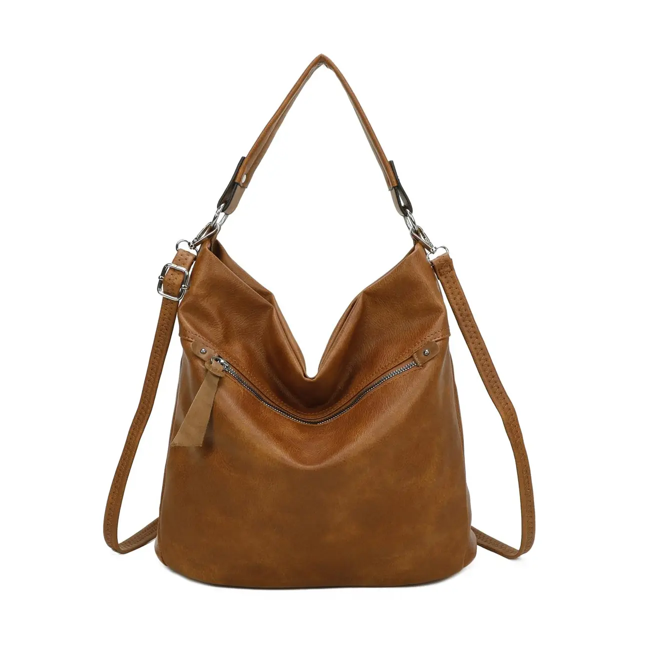 OBC DAMEN TASCHE SHOPPER Hobo-Bag Schultertasche Umhängetasche Handtasche CrossOver Damentasche Beuteltasche Henkeltasche Reise Leder Optik Weihnachtsangebot