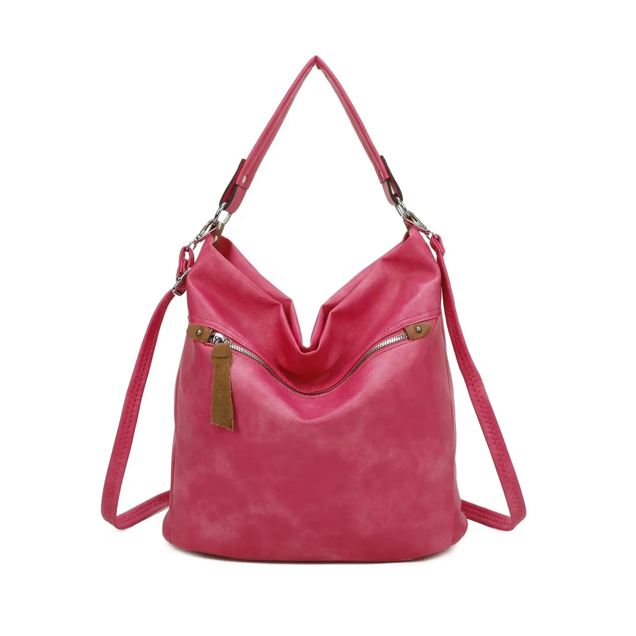 OBC DAMEN TASCHE SHOPPER Hobo-Bag Schultertasche Umhängetasche Handtasche CrossOver Damentasche Beuteltasche Henkeltasche Reise Leder Optik Weihnachtsangebot