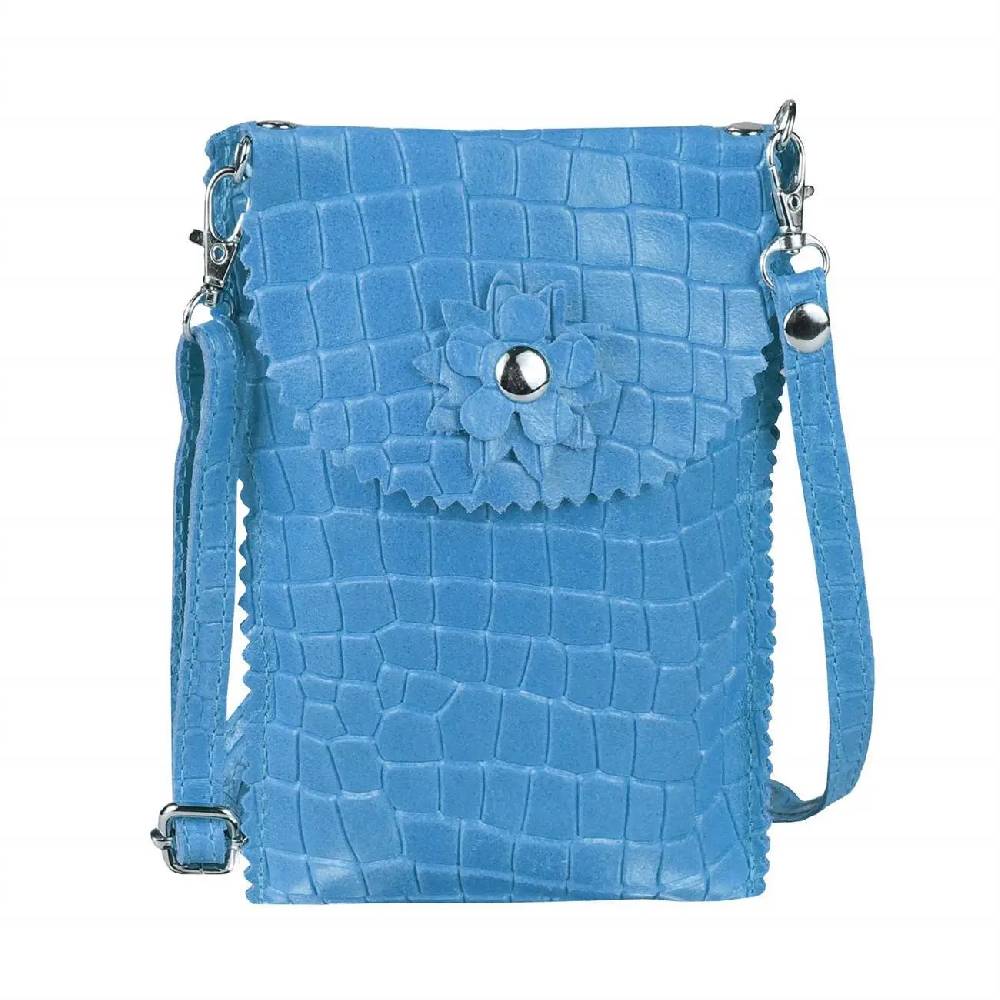 OBC Damen Leder Smartphone Tasche Umhängetasche Schultertasche Handytasche Minibag Kroko Optik Geldtasche Ledertasche Crossbody Abendtasche Vatertagsangebot