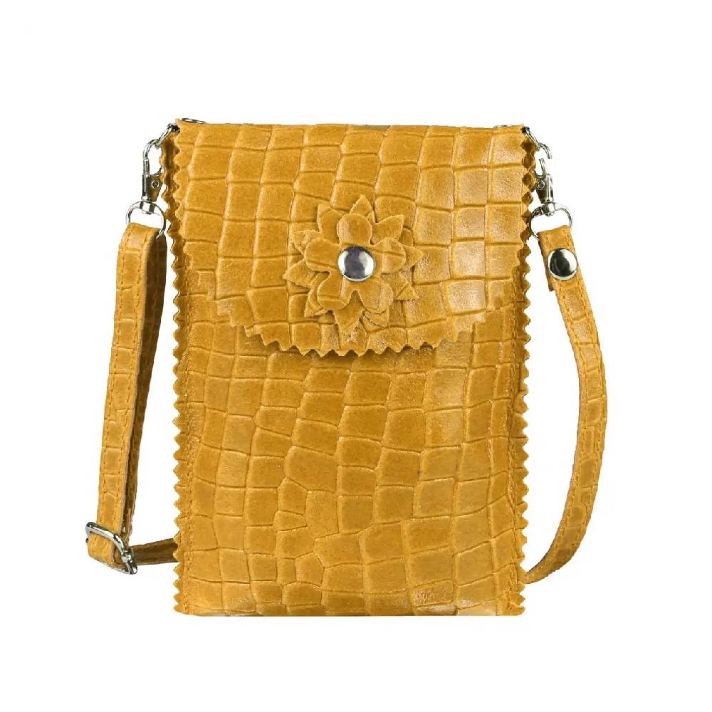 OBC Damen Leder Smartphone Tasche Umhängetasche Schultertasche Handytasche Minibag Kroko Optik Geldtasche Ledertasche Crossbody Abendtasche Vatertagsangebot