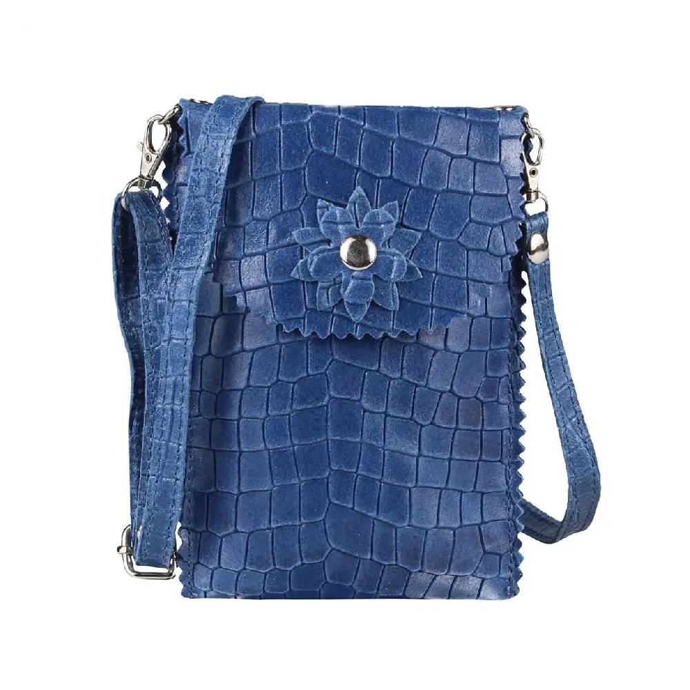 OBC Damen Leder Smartphone Tasche Umhängetasche Schultertasche Handytasche Minibag Kroko Optik Geldtasche Ledertasche Crossbody Abendtasche Vatertagsangebot
