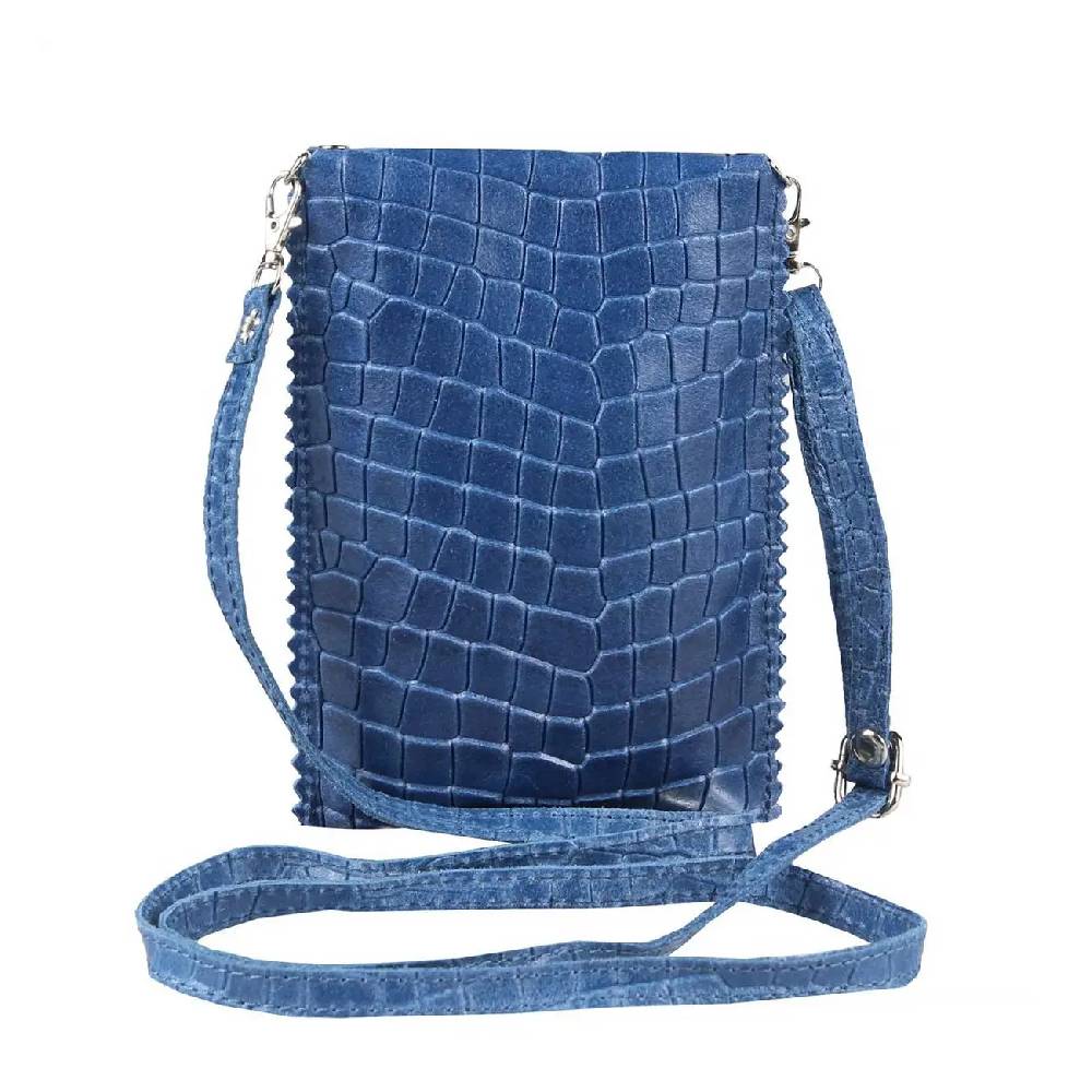 OBC Damen Leder Smartphone Tasche Umhängetasche Schultertasche Handytasche Minibag Kroko Optik Geldtasche Ledertasche Crossbody Abendtasche Vatertagsangebot