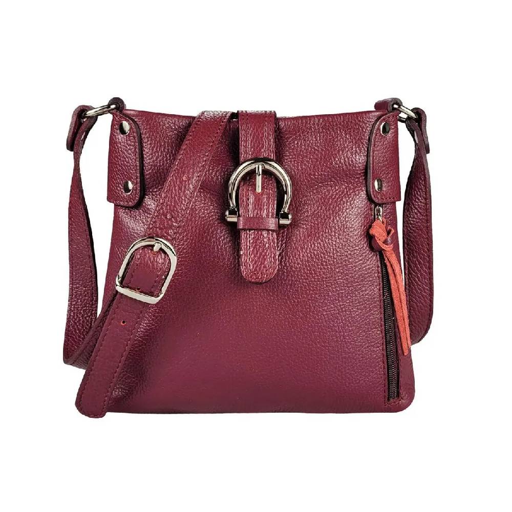 OBC Made in Italy DAMEN LEDER TASCHE Schultertasche CrossOver Handtasche Umhängetasche Bodybag Abendtasche Crossbody Ledertasche Jubiläumsangebot