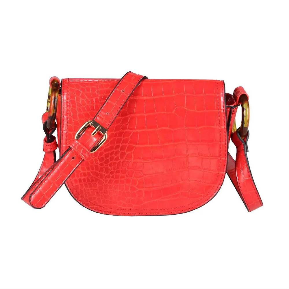 DAMEN TASCHE Kroko Crossbody Umhängetasche Schultertasche Bodybag Shopper Leder Optik CrossOver Neuheiten